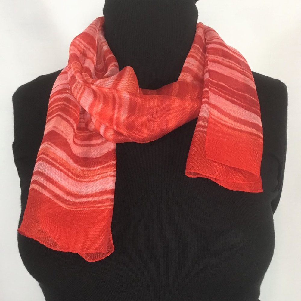 Red Striped Scarf